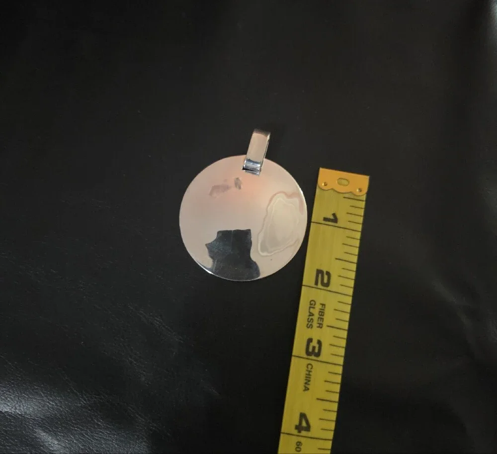 Robert Lee Morris Silver Oval Mirror Pendant